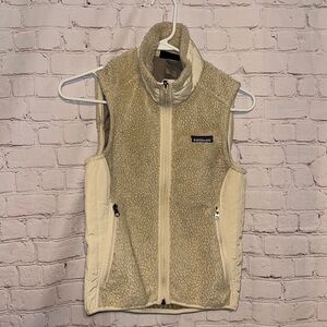 Patagonia Retro Fleece Vest Cream White Women's XS